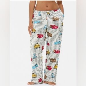Disney Women's Character Print Pajama Pants - White, Red, Blue, Brown